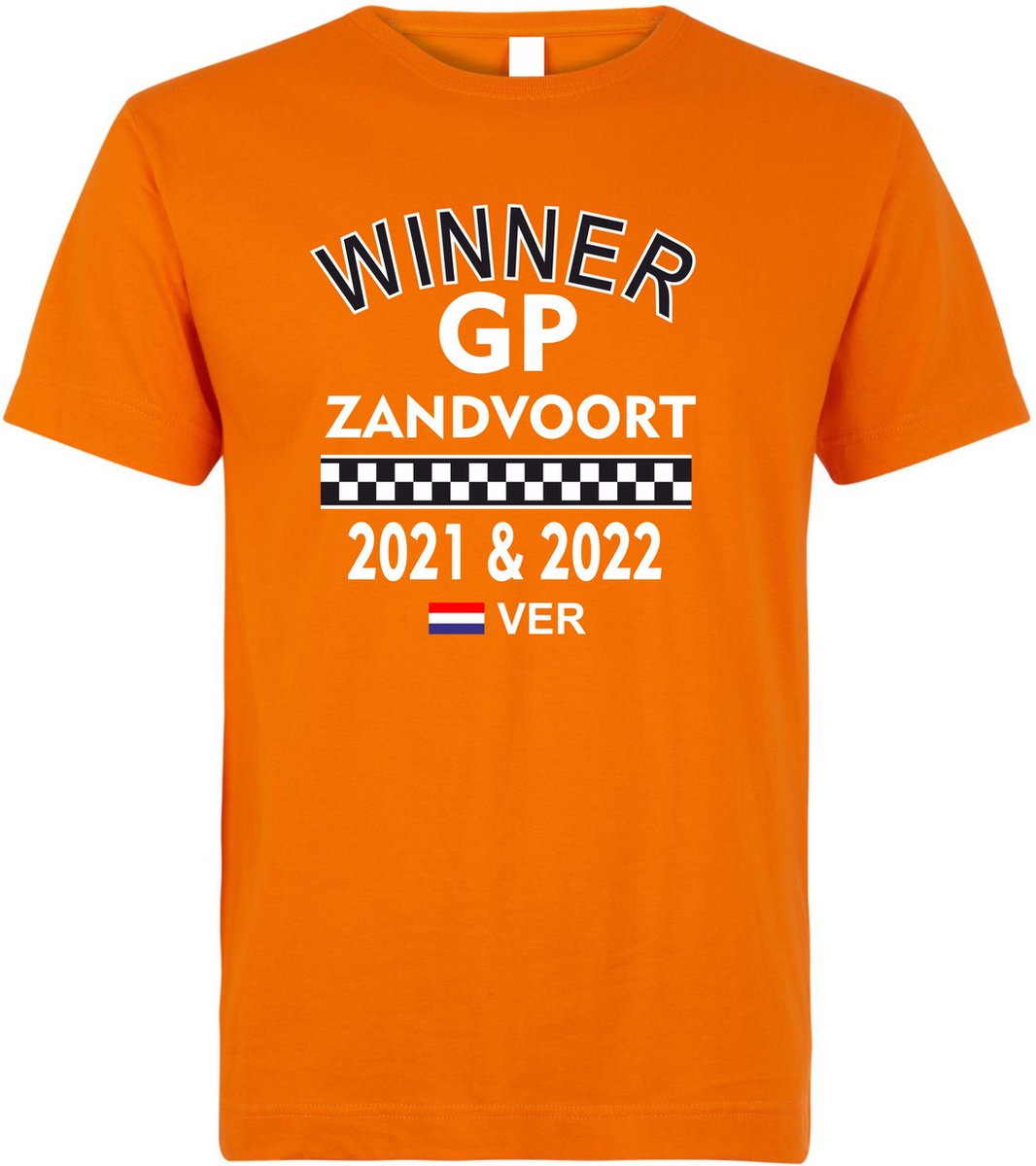 T-shirt Winner GP Zandvoort 21/22 | Max Verstappen / Red Bull Racing / Formule 1 Fan | Winnaar Zandvoort | Oranje | maat 3XL